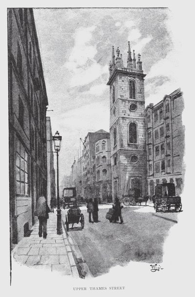 Upper Thames Street von William Luker