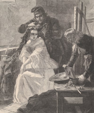 La Toilette des Morts, aus Illustrated London News, 25. Juli 1863 von William Luson Thomas