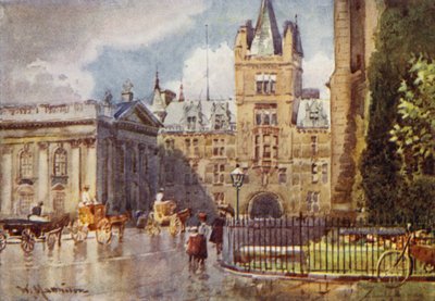 Caius College und das Senatshaus von St Marys Passage von William Matthison