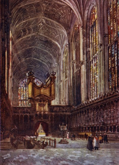 Kings College Kapelle Innenansicht vom Chor von William Matthison