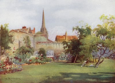 Miltons Maulbeerbaum im Fellows Garten, Christs College von William Matthison