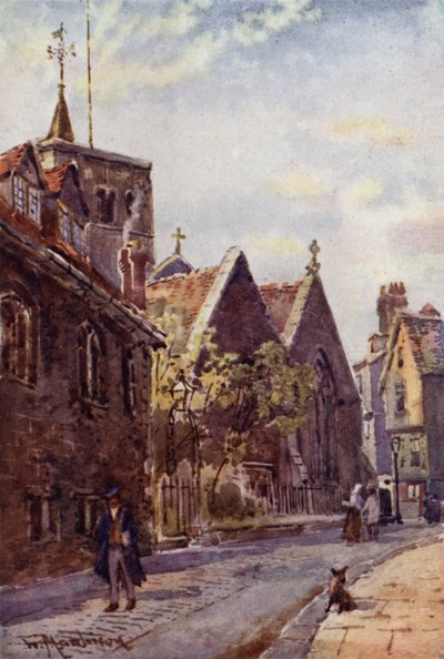 St. Benedikts Kirche von der Free School Lane von William Matthison