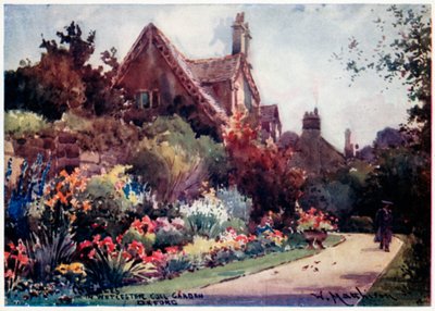 Garten des Worcester College von William Matthison