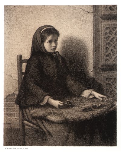 Veilchenmädchen von William Morris Hunt