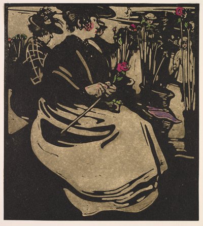 Londoner Typen: Blumenmädchen von William Nicholson
