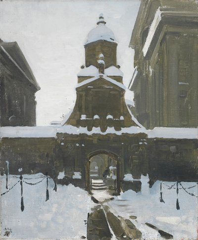 Das Ehrentor im Schnee von William Nicholson