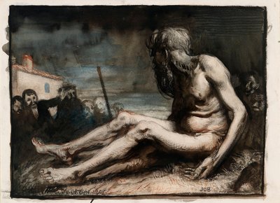 Hiob auf dem Misthaufen von William Orpen