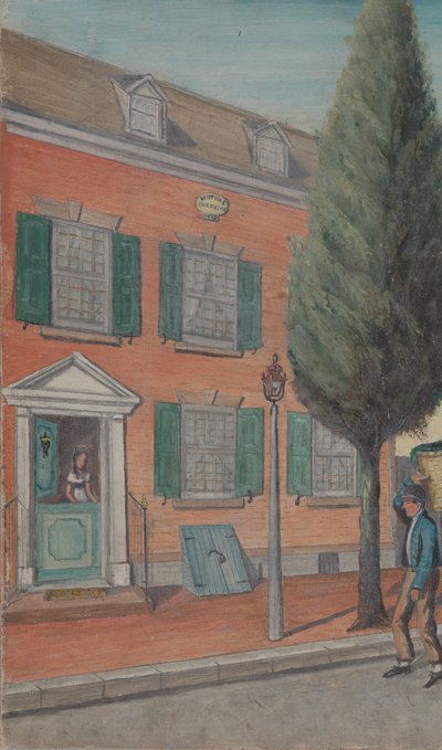 Teezwieback und Backsteinhaus von William P. Chappel