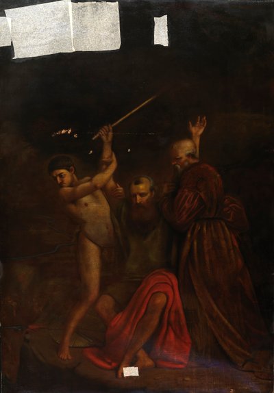 Moses, Aaron und Hur auf dem Berg Horeb von William Page