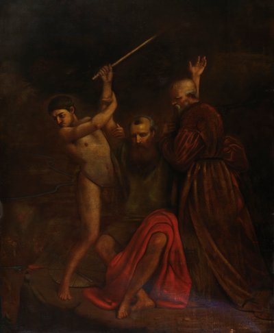 Moses, Aaron und Hur auf dem Berg Horeb von William Page