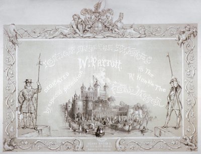 Lord Mayor Thomas Johnson und sein Gefolge beim Verlassen des Tower of London, 1840 von William Parrott