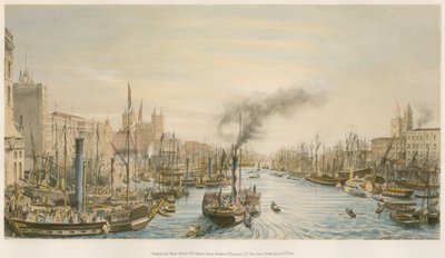 Der Pool, von der London Bridge, Morgen von William Parrott