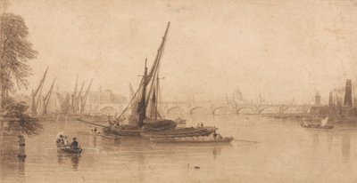 Waterloo Bridge vom Garten von M. A. Taylor, Esq. von William Parrott