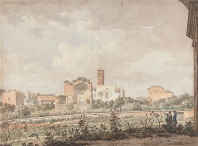 Tempel der Venus und Rom vom Kolosseum von William Pars