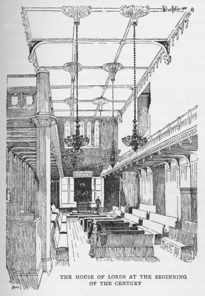 Das House of Lords zu Beginn des Jahrhunderts, um 1897 von William Patten