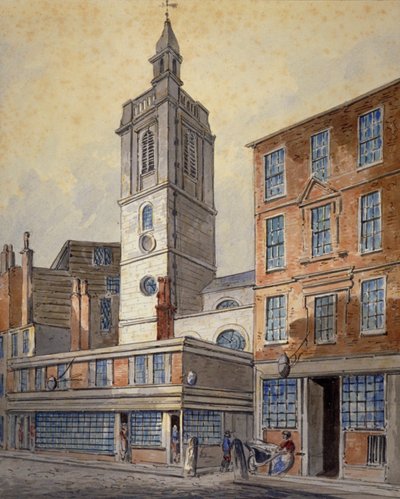 Ansicht von St Dionis Backchurch, City of London von William Pearson