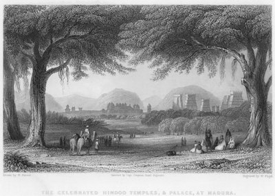 Die berühmten Hindoo-Tempel und der Palast in Madura von William Purser