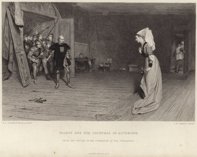 Talbot und die Gräfin von Auvergne von William Quiller Orchardson