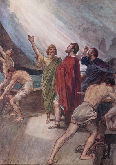 Timoleon segelt nach Sizilien von William Rainey