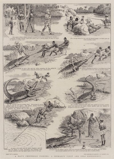 Ein Tag Krokodilfischen, die erste und einzige Erfahrung eines Shikari von William Ralston
