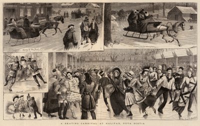 Ein Eislaufkarneval in Halifax, Nova Scotia von William Ralston