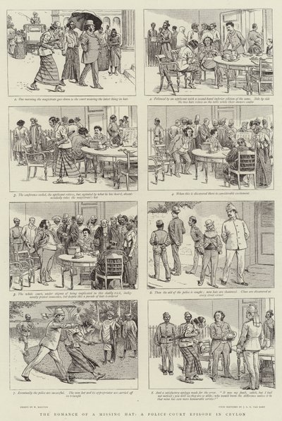Die Romanze eines verlorenen Hutes, eine Polizeigerichtsepisode in Ceylon von William Ralston
