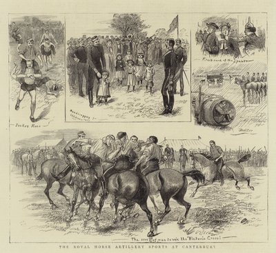 Die Sportveranstaltungen der Royal Horse Artillery in Canterbury von William Ralston