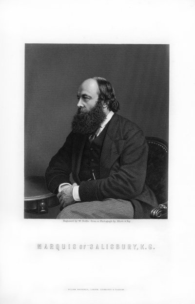 Robert Gascoyne-Cecil, 3. Marquess of Salisbury, britischer Staatsmann und Premierminister, 1893 von William Roffe