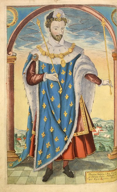 Heinrich III. von Frankreich, aus Honor Military, and Civill, William Segar, veröffentlicht von Robert Barker, London, 1602 von William Rogers