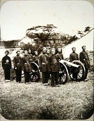 Chinesische Soldaten, ca.1875 von William Saunders