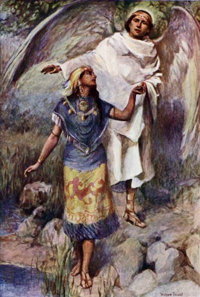 Die alten Götter besiegt, eine Prinzessin des alten Mexiko wird der neuen Glauben gezeigt von William Sewell