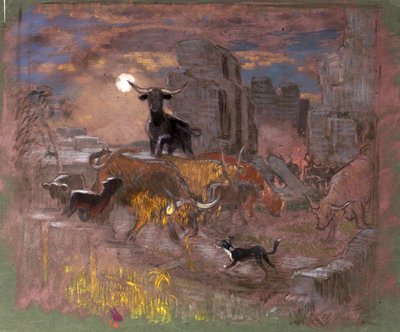 Studie für Highland Raiders von William Shackleton