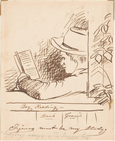 Lesender Junge von William Sidney Mount