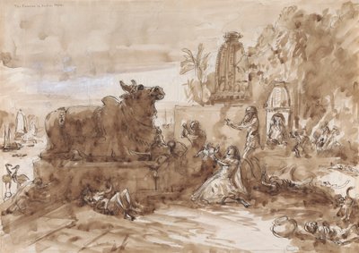 Hungersnot in Indien von William Simpson