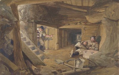 Mine im Bastion du Mat, Sebastopol, Krim von William Simpson