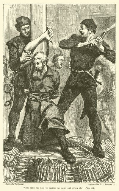 Seine Hand wurde gegen den Pfahl gehalten und abgeschlagen von William Small