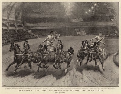 Das Wagenrennen bei Barnum und Bailey