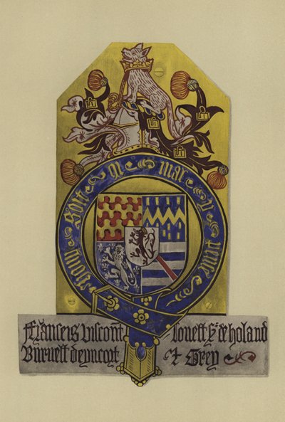 Sir Francis Lovel, Viscount Lovel von Tichmersh und Lord Holand, 1483-1487 von William St John Hope