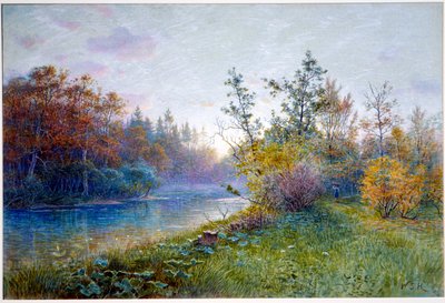 Mühlendamm in Traunstein von William Stanley Haseltine