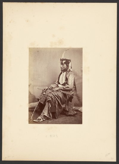 [Sitting-in-the-Saddle, oder Tau-ankia, Lone Wolfs Sohn] von William Stinson Soule