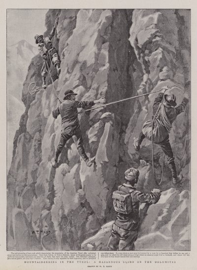 Bergsteigen in Tirol, ein gefährlicher Aufstieg in den Dolomiten von William T. Maud