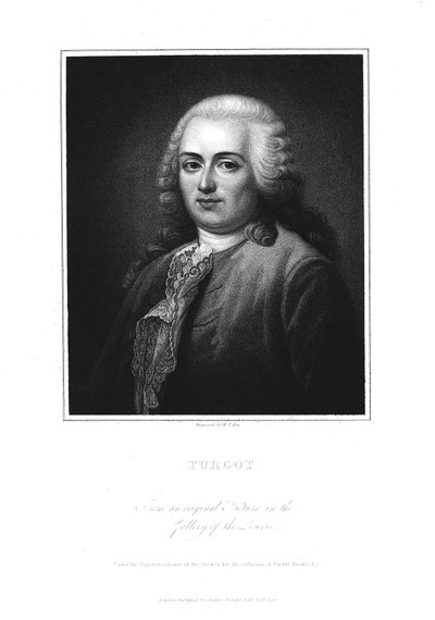 Anne Robert Jacques Turgot, französischer Politiker und Ökonom, frühes 19. Jahrhundert von William Thomas Fry