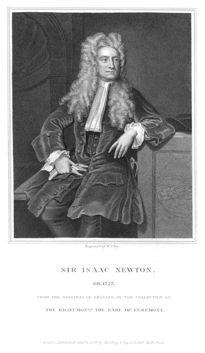 Isaac Newton, englischer Mathematiker und Physiker, 1836 von William Thomas Fry