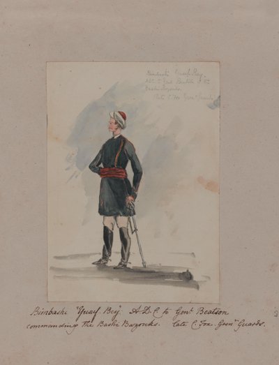 Bimbashi Yusuf Bey A.D.C. zu Genl. Beatson, Kommandant der Bashi Bazouks. Später C. Fox. Grenadier Guards von William Thomas Markham