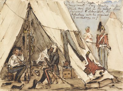 Im Kavallerielager in Devna (Junger Kornett) von William Thomas Markham