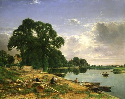 Auf der Themse, ca. 1870 von William W. Gosling