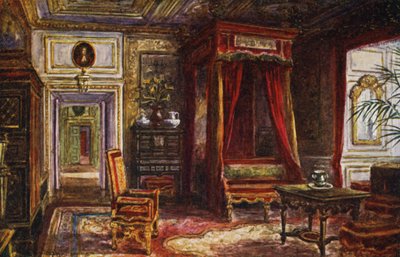 Warwick Castle: Schlafzimmer von Königin Anne von William W. Quatremain