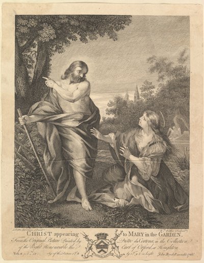 Christus erscheint Maria im Garten, vor 1766 von William Walker