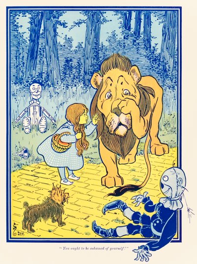 „Du solltest dich schämen!“ aus „Der Zauberer von Oz“ von L. Frank Baum von William Wallace Denslow