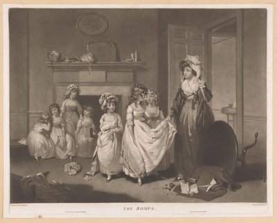 Tinte über das Kleid eines der Mädchen (The Romps) von William Ward